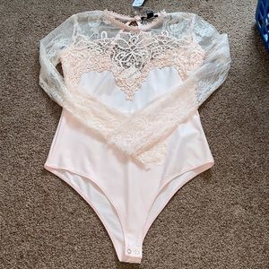 Lace Blush bodysuit size L